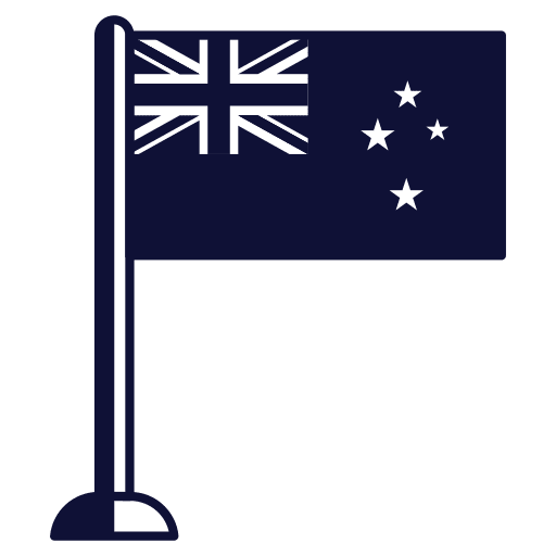 Flag of New Zealand navy blue